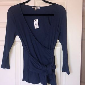 Express One Eleven Wrap Shirt